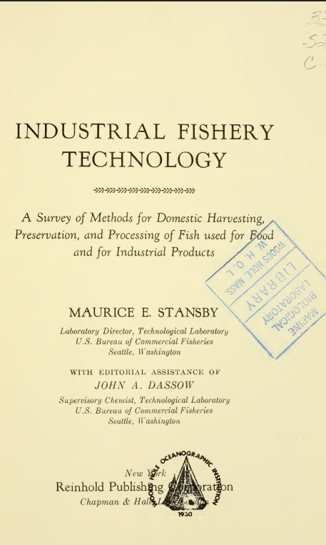 Industrial Fishery Technology.